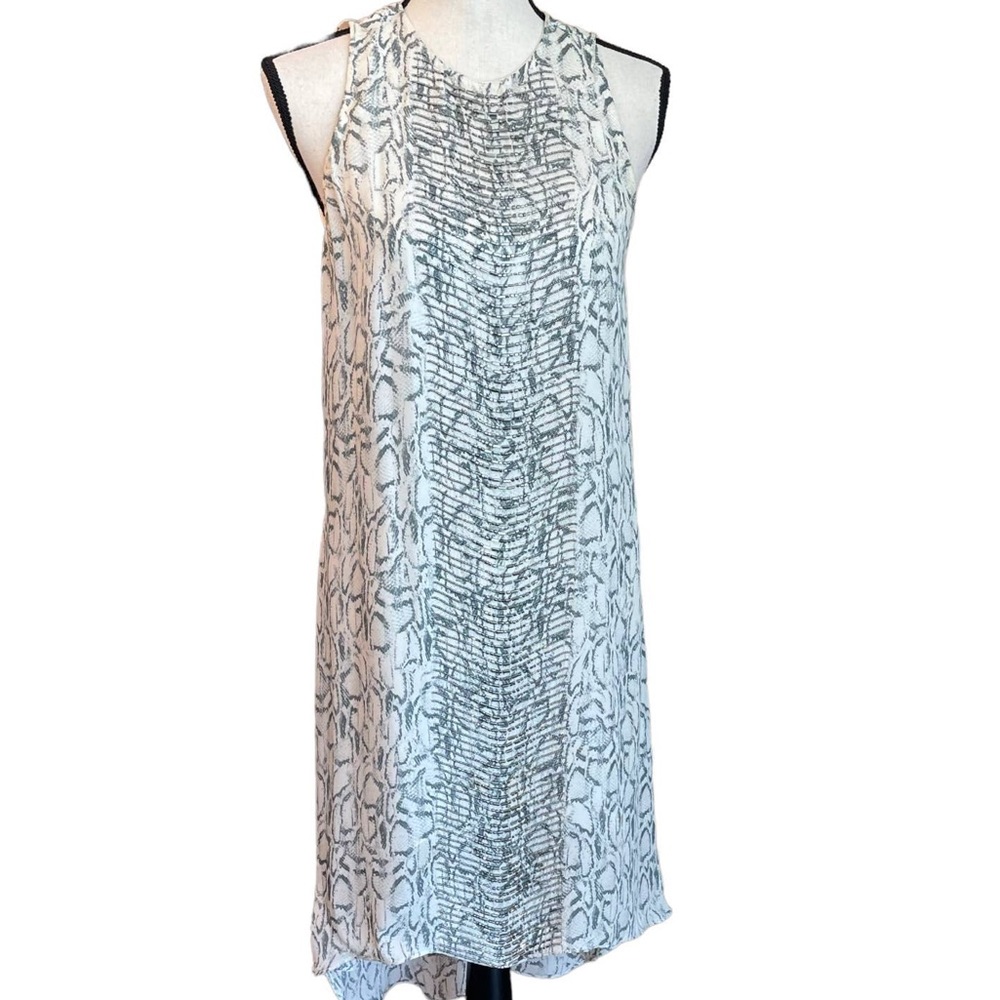 Haute Hippie Snakeskin Sleeveless Sequin Beaded Dress | S